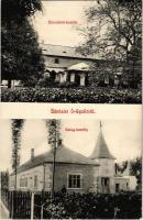 1908 Ógyalla, Ó-Gyalla, Stara Dala, Hurbanovo; Ehrenfeld kastély, Balog kastély. 351. Az Ó-Gyallai Fogyasztási Szövetkezet kiadása / castles (szakadás / tear)