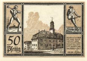 Német Birodalom/Weimari Köztársaság/Auma 1921. 50Pf(6x) összesen:6klf db, teljes sor T:I