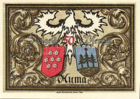 Német Birodalom/Weimari Köztársaság/Auma 1921. 50Pf(6x) összesen:6klf db, teljes sor T:I