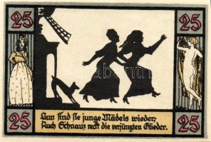 Német Birodalom/Weimari Köztársaság/Apolda 1921. 25Pf(6x) összesen:6klf db, teljes sor T:I