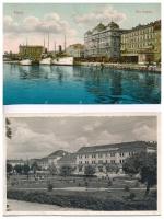 46 db főleg MODERN külföldi városképes lap / 46 mostly modern European and other town-view postcards