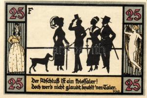 Német Birodalom/Weimari Köztársaság/Apolda 1921. 25Pf(6x) összesen:6klf db, teljes sor T:I