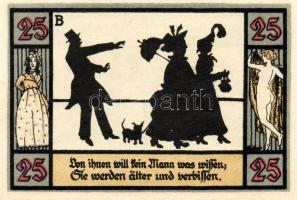 Német Birodalom/Weimari Köztársaság/Apolda 1921. 25Pf(6x) összesen:6klf db, teljes sor T:I