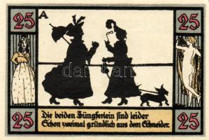 Német Birodalom/Weimari Köztársaság/Apolda 1921. 25Pf(6x) összesen:6klf db, teljes sor T:I