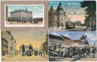 51 db főleg RÉGI történelmi magyar és külföldi városképes lap / 51 mostly pre-1945 town-view postcards from Europea and the Kingdom of HUngary