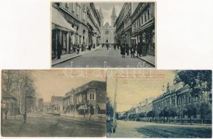 51 db főleg RÉGI történelmi magyar és külföldi városképes lap / 51 mostly pre-1945 town-view postcar...