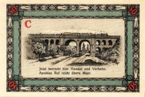 Német Birodalom/Weimari Köztársaság/Apolda 1921. 50Pf(6x) összesen:6klf db, teljes sor T:I