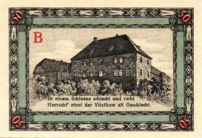 Német Birodalom/Weimari Köztársaság/Apolda 1921. 50Pf(6x) összesen:6klf db, teljes sor T:I