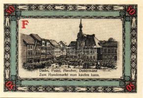 Német Birodalom/Weimari Köztársaság/Apolda 1921. 50Pf(6x) összesen:6klf db, teljes sor T:I