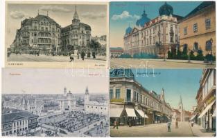 11 db RÉGI erdélyi városképes lap / 11 pre-1945 Transylvanian town-view postcards