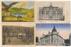 11 db RÉGI erdélyi városképes lap / 11 pre-1945 Transylvanian town-view postcards