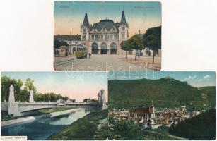 13 db RÉGI erdélyi városképes lap / 13 pre-1945 Transylvanian town-view postcards