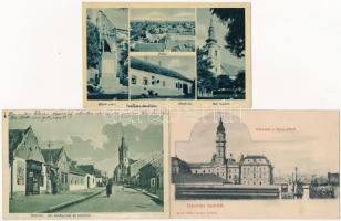 13 db RÉGI magyar városképes lap / 13 pre-1945 Hungarian town-view postcards