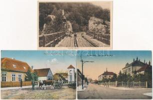 11 db RÉGI magyar városképes lap / 11 pre-1945 Hungarian town-view postcards