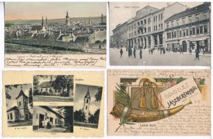 11 db RÉGI magyar városképes lap / 11 pre-1945 Hungarian town-view postcards