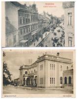 9 db RÉGI magyar városképes lap / 9 pre-1945 Hungarian town-view postcards