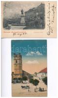 9 db RÉGI magyar városképes lap / 9 pre-1945 Hungarian town-view postcards