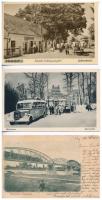 10 db RÉGI magyar városképes lap / 10 pre-1945 Hungarian town-view postcards