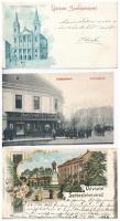 5 db RÉGI magyar városképes lap / 5 pre-1945 Hungarian town-view postcards