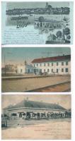 3 db RÉGI magyar városképes lap / 3 pre-1945 Hungarian town-view postcards