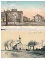 10 db RÉGI magyar városképes lap / 10 pre-1945 Hungarian town-view postcards