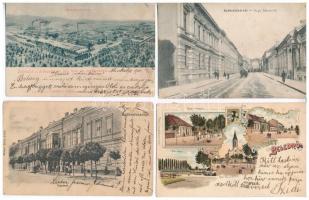 6 db RÉGI magyar városképes lap / 6 pre-1945 Hungarian town-view postcards