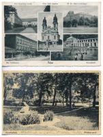 7 db RÉGI magyar városképes lap / 7 pre-1945 Hungarian town-view postcards