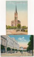 10 db RÉGI magyar városképes lap / 10 pre-1945 Hungarian town-view postcards
