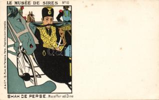 The Persian shah Litho
