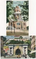 Budapest - 10 db RÉGI képeslap / 10 pre-1945 postcards