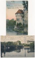 Budapest - 8 db RÉGI képeslap / 8 pre-1945 postcards