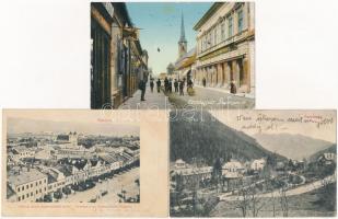 5 db RÉGI felvidéki városképes lap / 5 pre-1945 Slovakian (Upper Hungary) town-view postcards