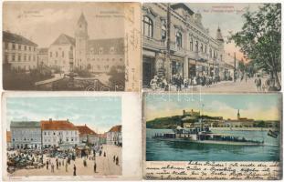 7 db RÉGI felvidéki városképes lap / 7 pre-1945 Slovakian (Upper Hungary) town-view postcards