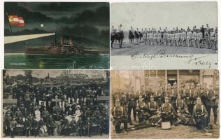 9 db RÉGI katonai motívum képeslapok és fotók / 9 pre-1945 military motive postcards and photos