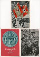 10 db RÉGI képeslap: Hitler, náci propaganda, alkalmi bélyegzések / 10 pre-1945 postcards: Hitler, N...