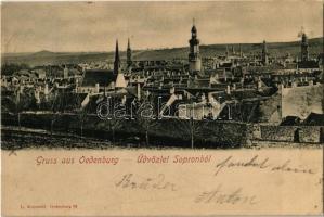 1902 Sopron, látkép. L. Kummert