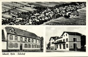 Schaidt with railway-station