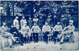 Magyar honvéd huszárok. Wessely és Horváth / WWI Hungarian hussar officers (ázott sarok / wet corner)