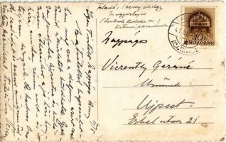 1941 Magyarlápos, Oláhlápos, Targu Lapus; Fő tér, templomok, Fuchs Herman üzlete / main square, chur...