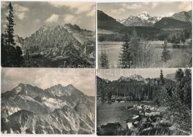 30 db MODERN fekete-fehér Magas-Tátrai képeslap / 30 black and white modern postcards from the High Tatras (Vysoké Tatry)