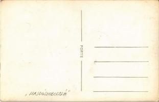 1949 Hajdúszoboszló, gyógyfürdő, csoportkép. Görög Foto  (EB)