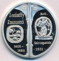 2000. 2000Ft Ag "Lórántffy Zsuzsanna / Sárospatak" (2xklf) tanúsítvánnyal T:PP fo. 
Hunga...