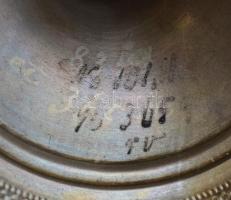 Ezüst gyertyatartó, jelzett, JI mestejeggyel 182 g, 25 cm