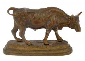 Bronz tehén szobrocska 13x 8 cm