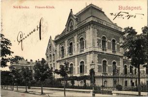 1905 Budapest VIII. Üllői út, Női klinika