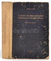 Enökl Dezső: A Duna és mellékvizei távolsági névmutatója. (Kilométermutató). Bp., 1960, Közdok. Első kiadás. Félvászon-kötés.