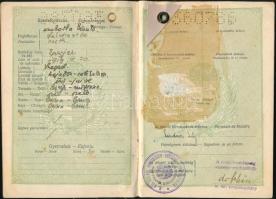 1932 Izraelita hölgy útlevele román vízummal
