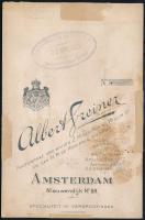 cca 1900 Görlök díszes kalapban. 11x17 cm