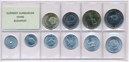 1986. 2f-20Ft (10xklf) érmés forgalmi sor fóliatokban T:1 Adamo FO19