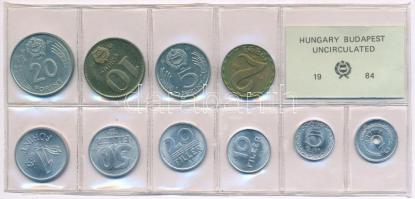 1984. 2f-20Ft (10xklf) érmés forgalmi sor fóliatokban T:1,1- Adamo FO17